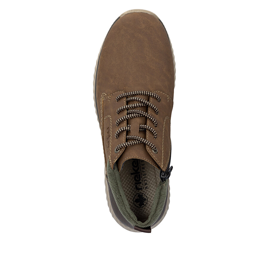 botas marrones con cremallera para hombre rieker b0603-24