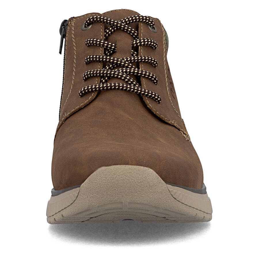 botas marrones con cremallera para hombre rieker b0603-24