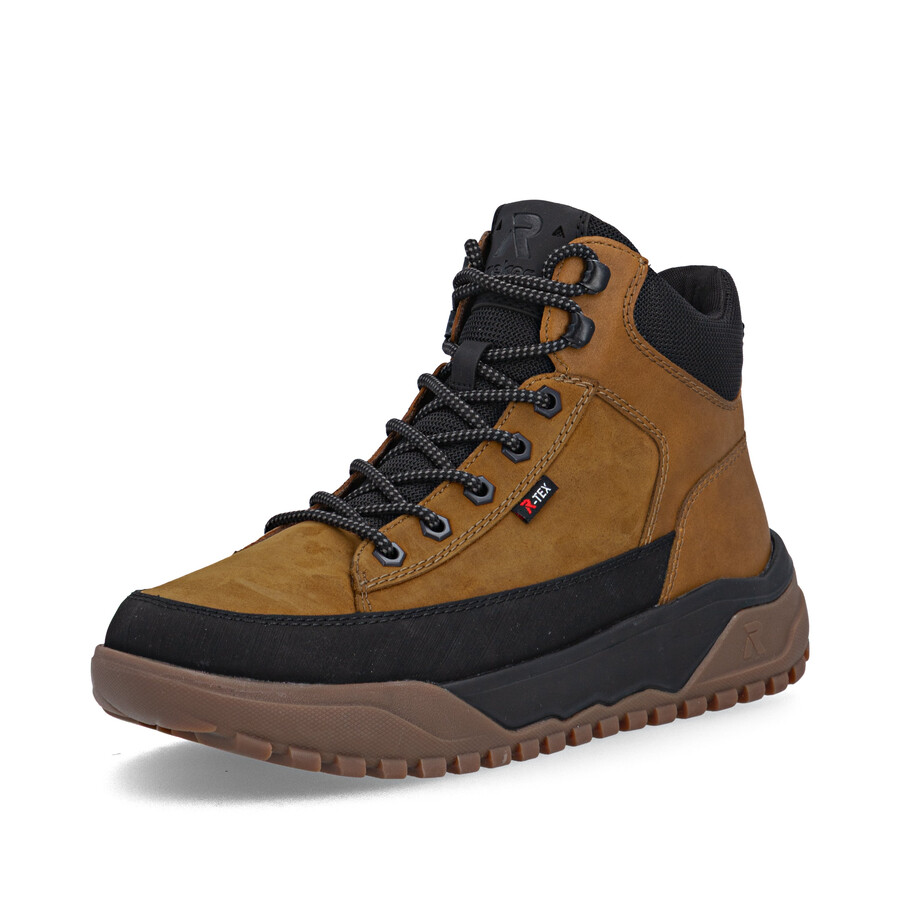 botas amarillas con cremallera para hombre rieker sport u1571-68