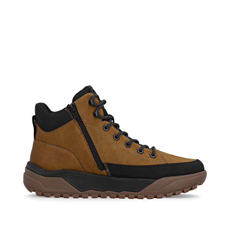 botas amarillas con cremallera para hombre rieker sport u1571-68