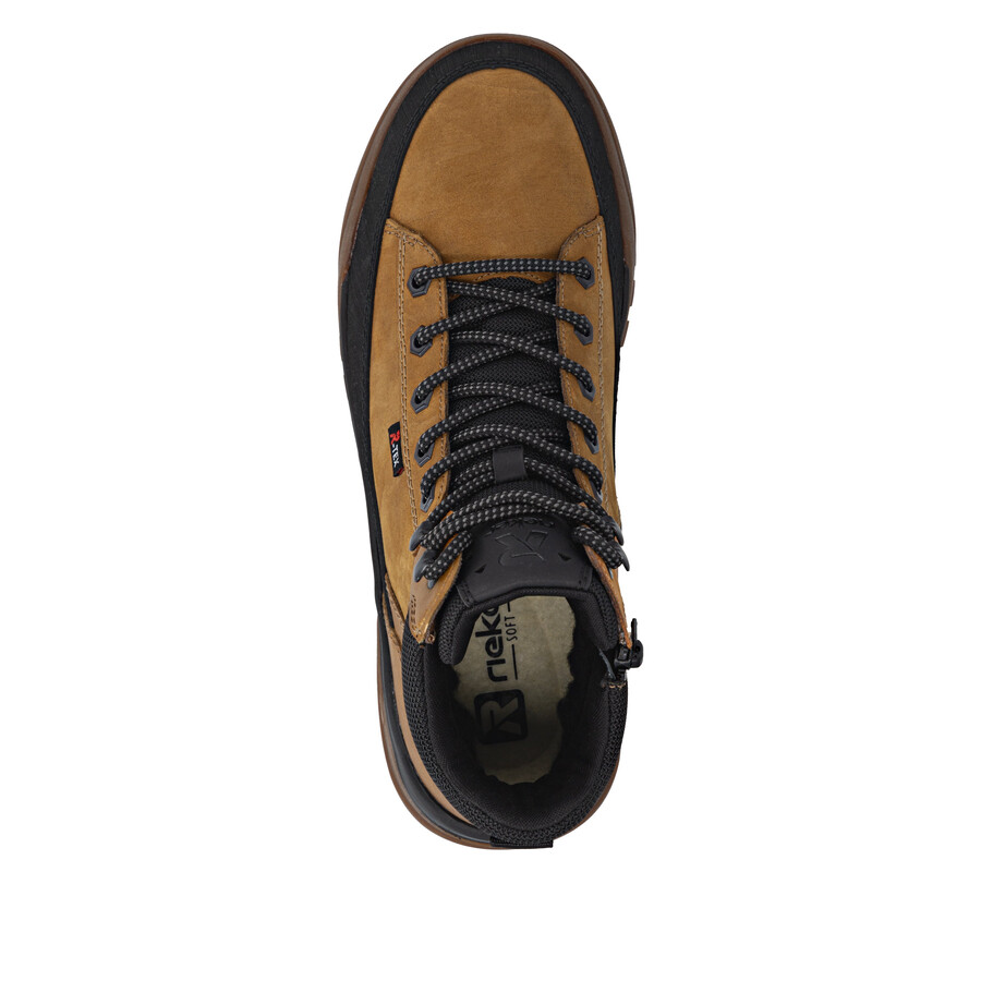 botas amarillas con cremallera para hombre rieker sport u1571-68