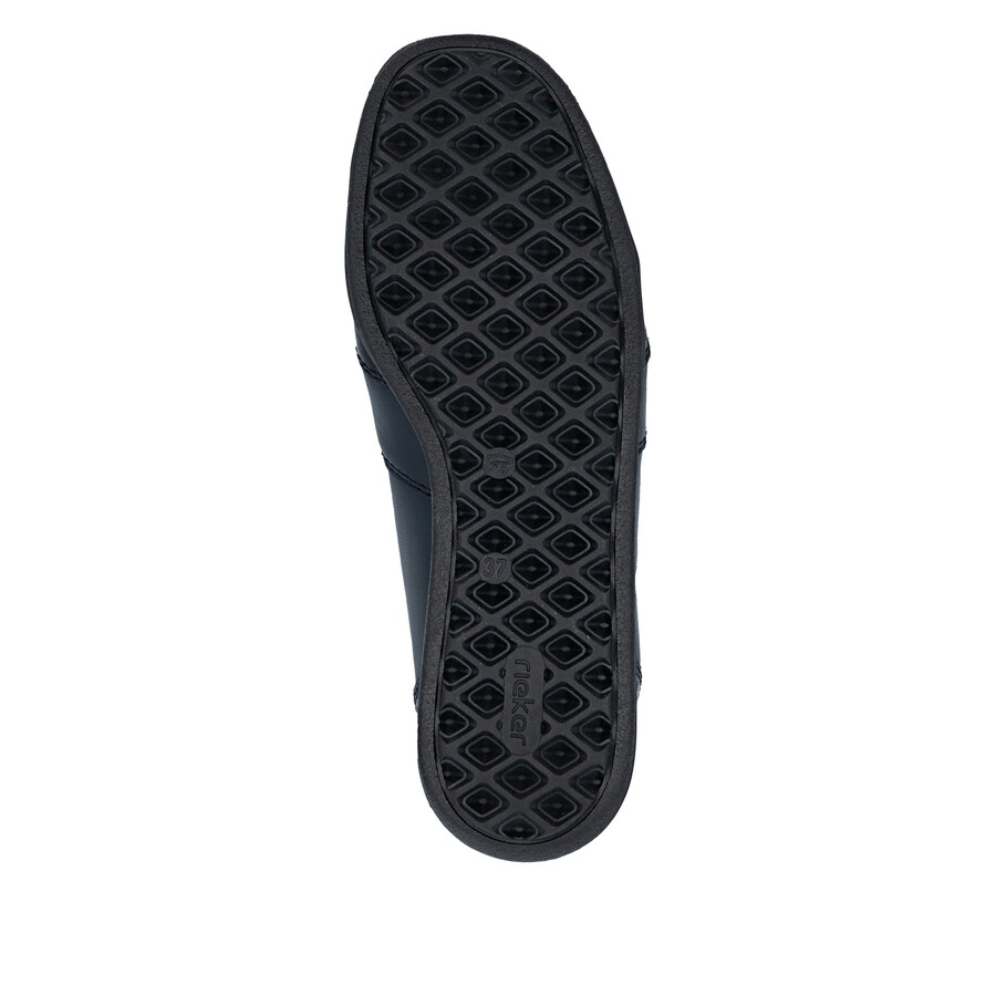 botas azules con cremallera para mujer rieker 47254-14