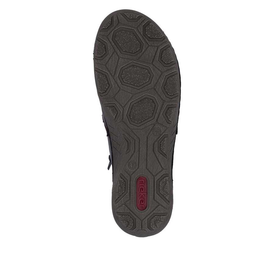 botas rojas con cremallera para mujer rieker 52584-30