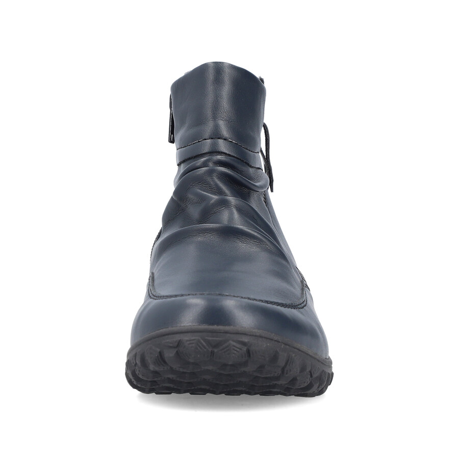 botas azules con cremallera para mujer rieker 59585-14