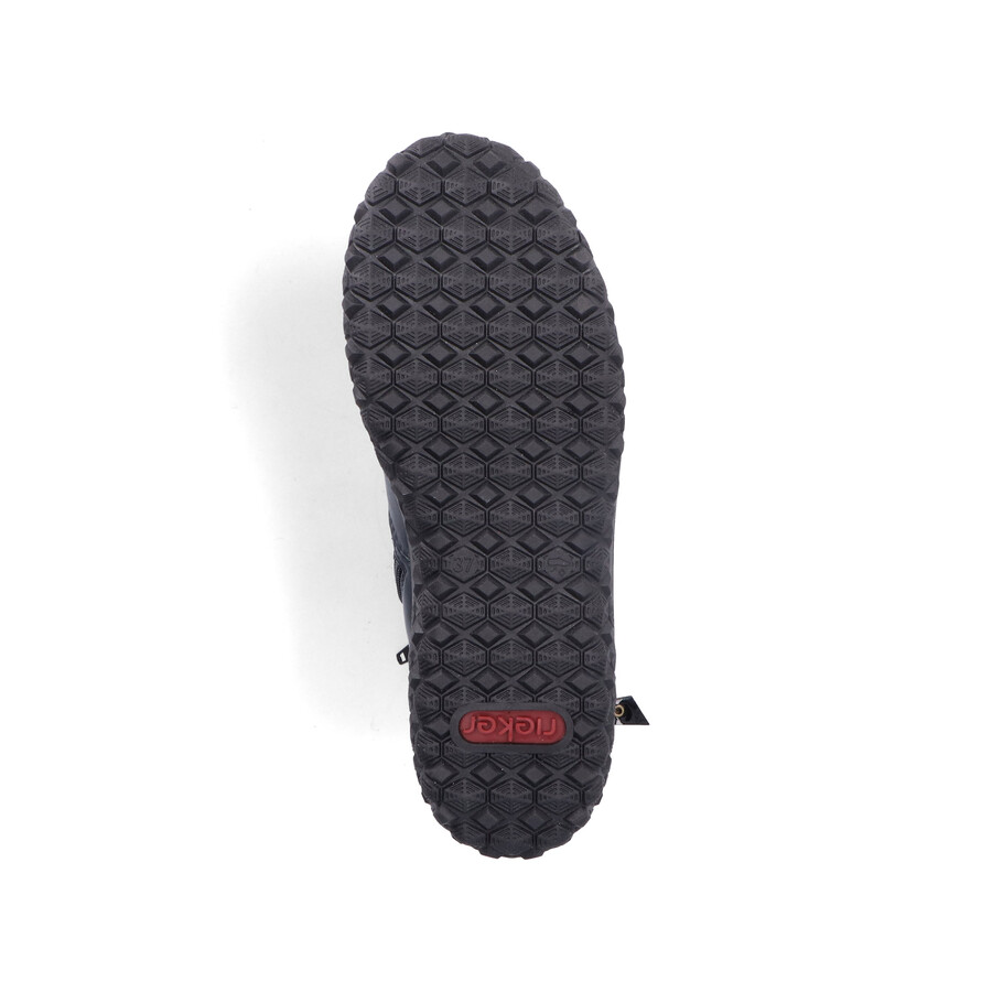 botas azules con cremallera para mujer rieker 59585-14