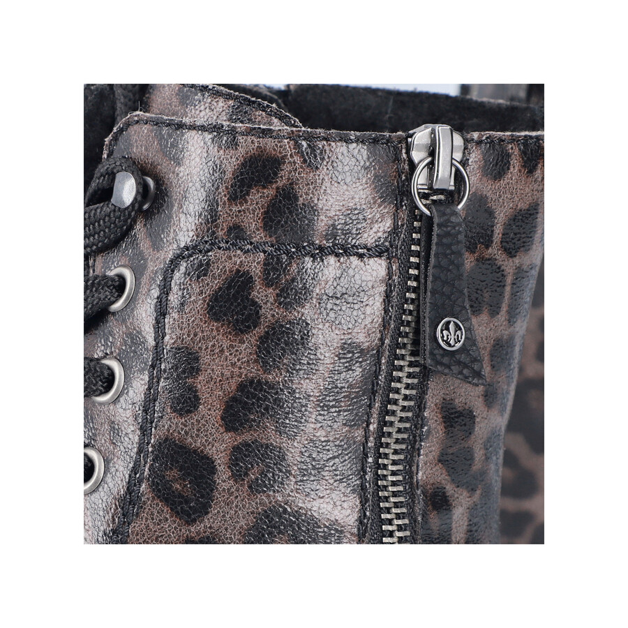 botas grises con cremallera para mujer rieker 73210-42