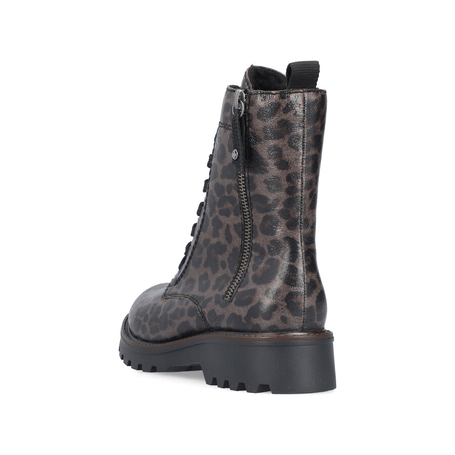 botas grises con cremallera para mujer rieker 73210-42