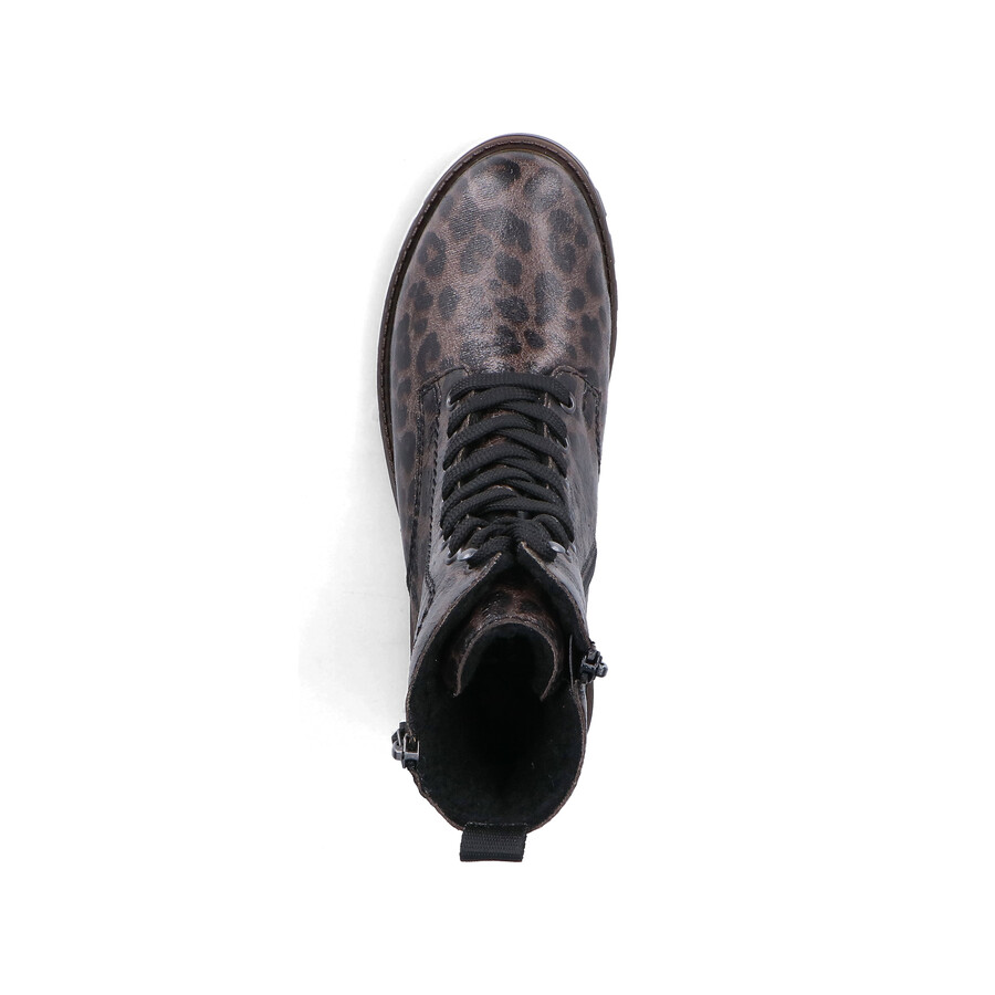 botas grises con cremallera para mujer rieker 73210-42