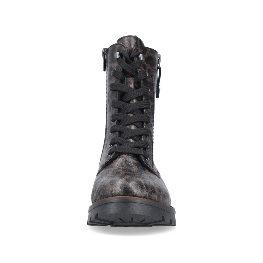 botas grises con cremallera para mujer rieker 73210-42