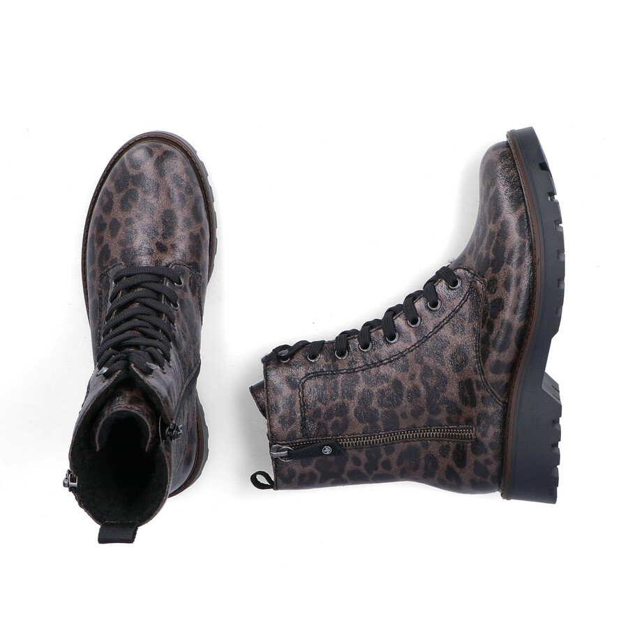 botas grises con cremallera para mujer rieker 73210-42