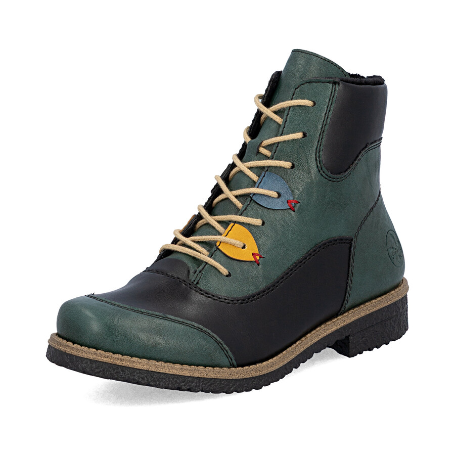 botas con múltiples cremalleras para mujer rieker 73510-90