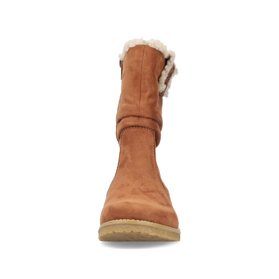 botas marrones con cremallera para mujer rieker 73562-24