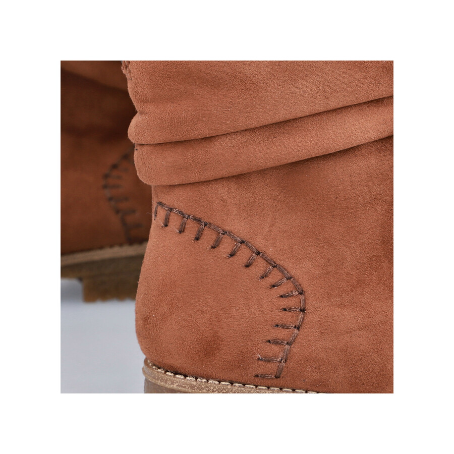 botas marrones con cremallera para mujer rieker 73562-24