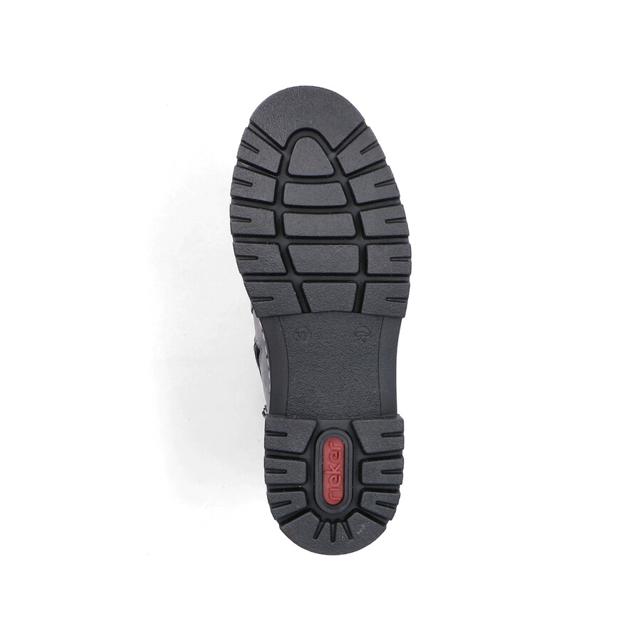 botas grises con cremallera para mujer rieker 73892-42