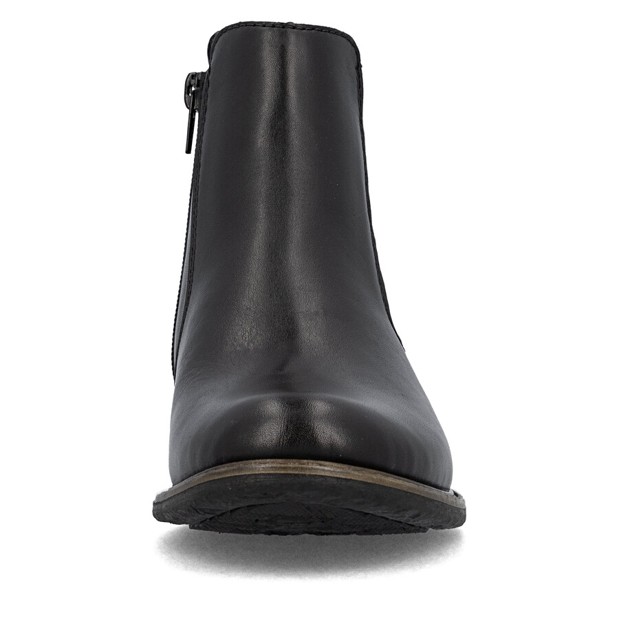 botas negras con cremallera para mujer rieker 74870-00