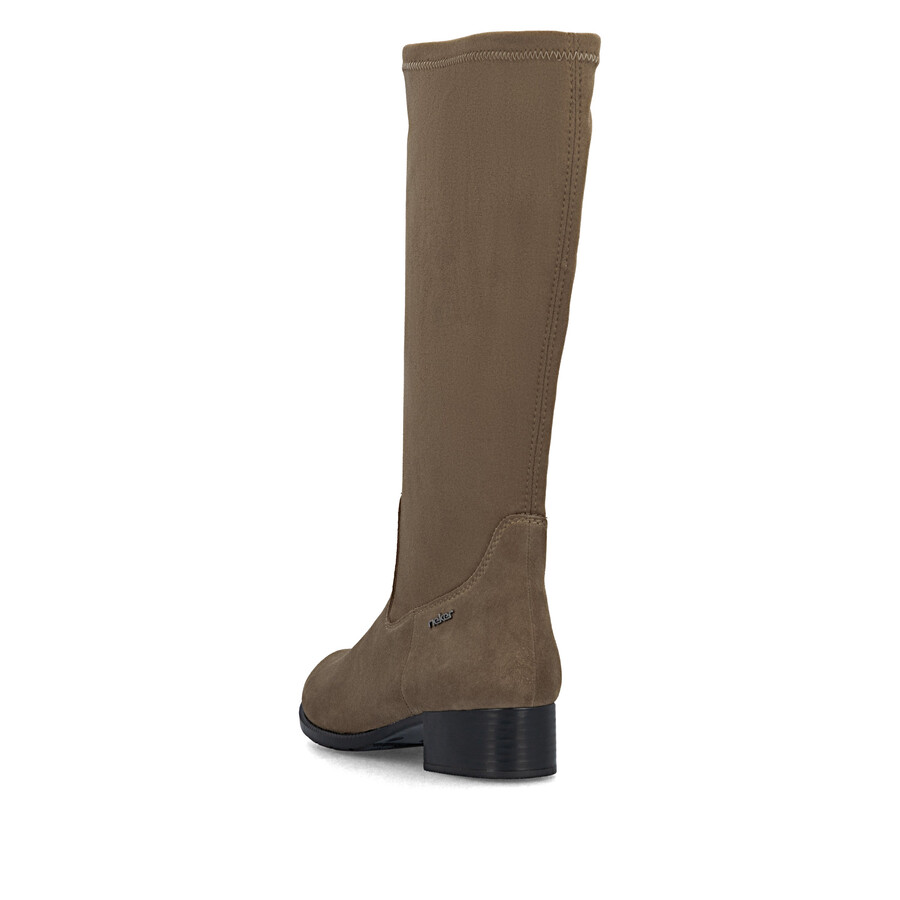 botas marrones con cremallera para mujer rieker 78654-24