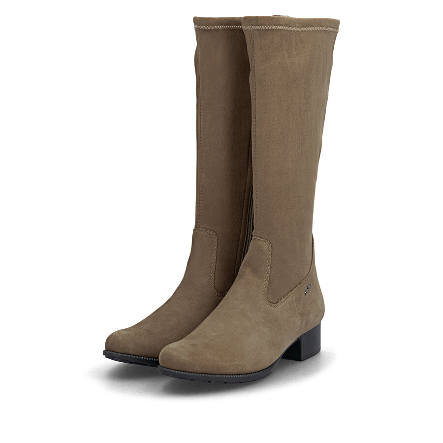 botas marrones con cremallera para mujer rieker 78654-24