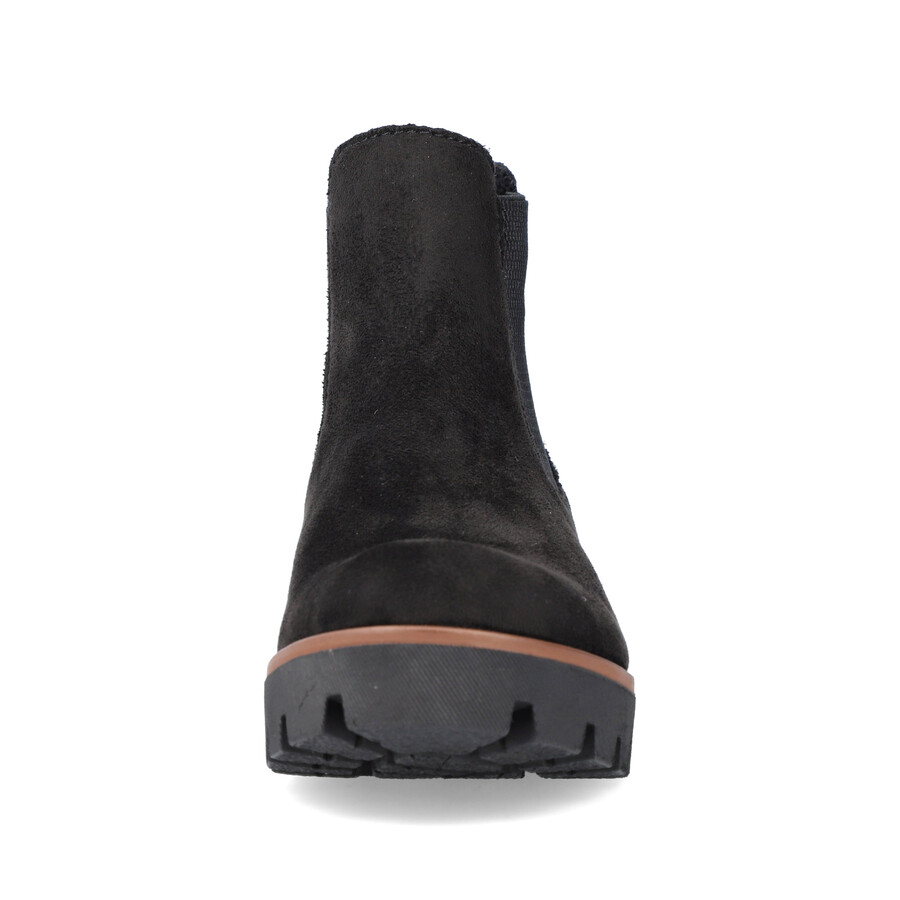 botas negras elásticas para mujer rieker 79265-00