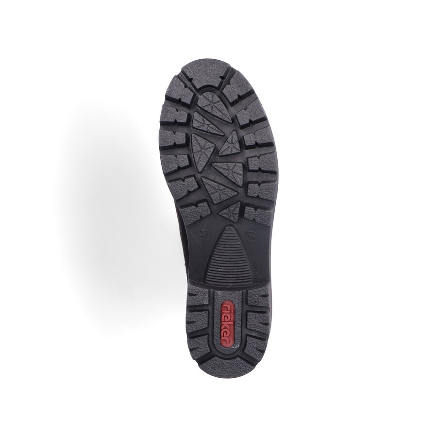 botas negras elásticas para mujer rieker 79265-00