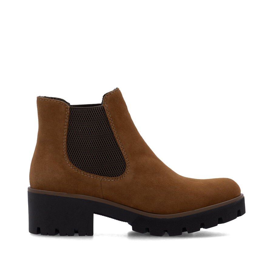 botas elásticas marrones para mujer rieker 79265-22