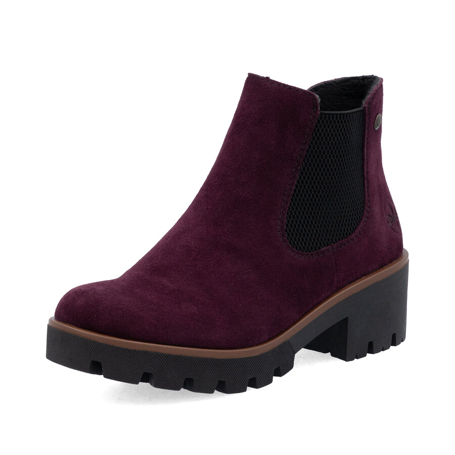 botas elásticas rojas para mujer rieker 79265-30