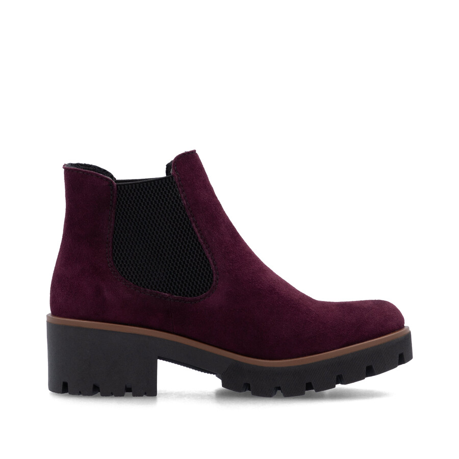 botas elásticas rojas para mujer rieker 79265-30