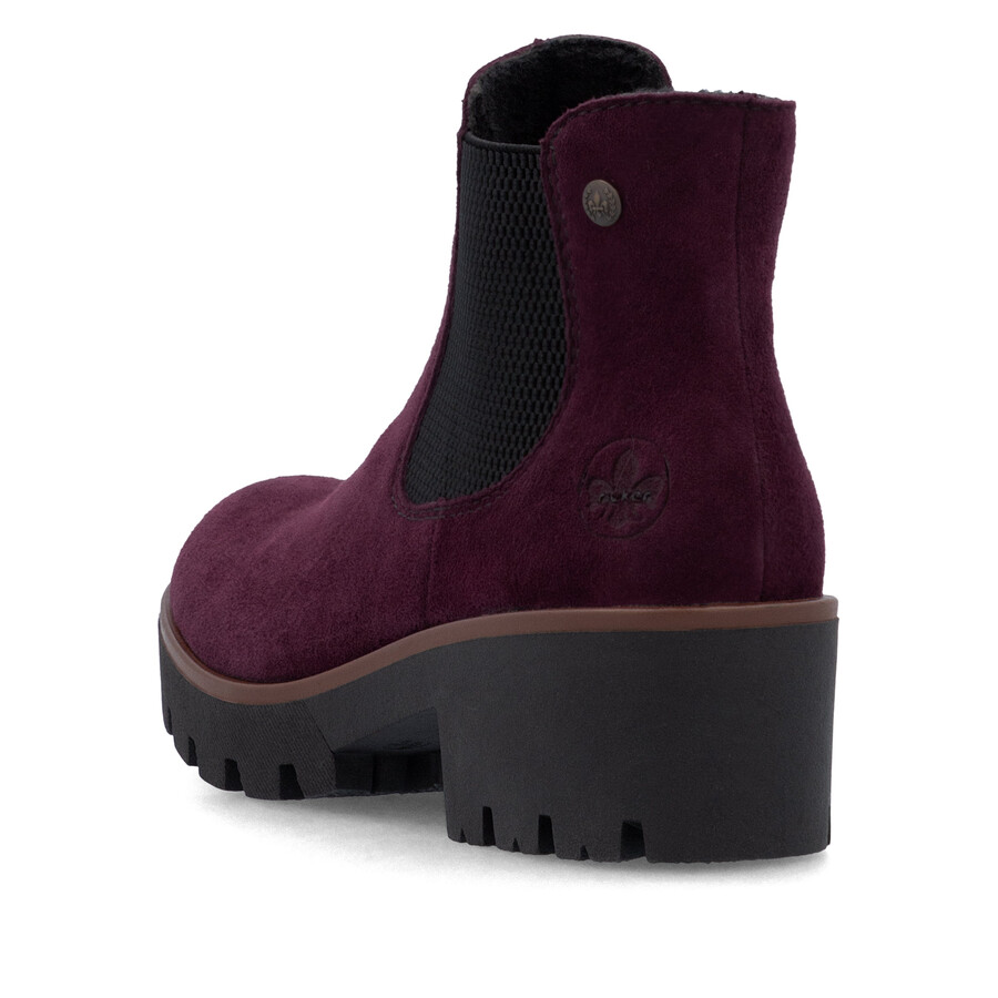 botas elásticas rojas para mujer rieker 79265-30