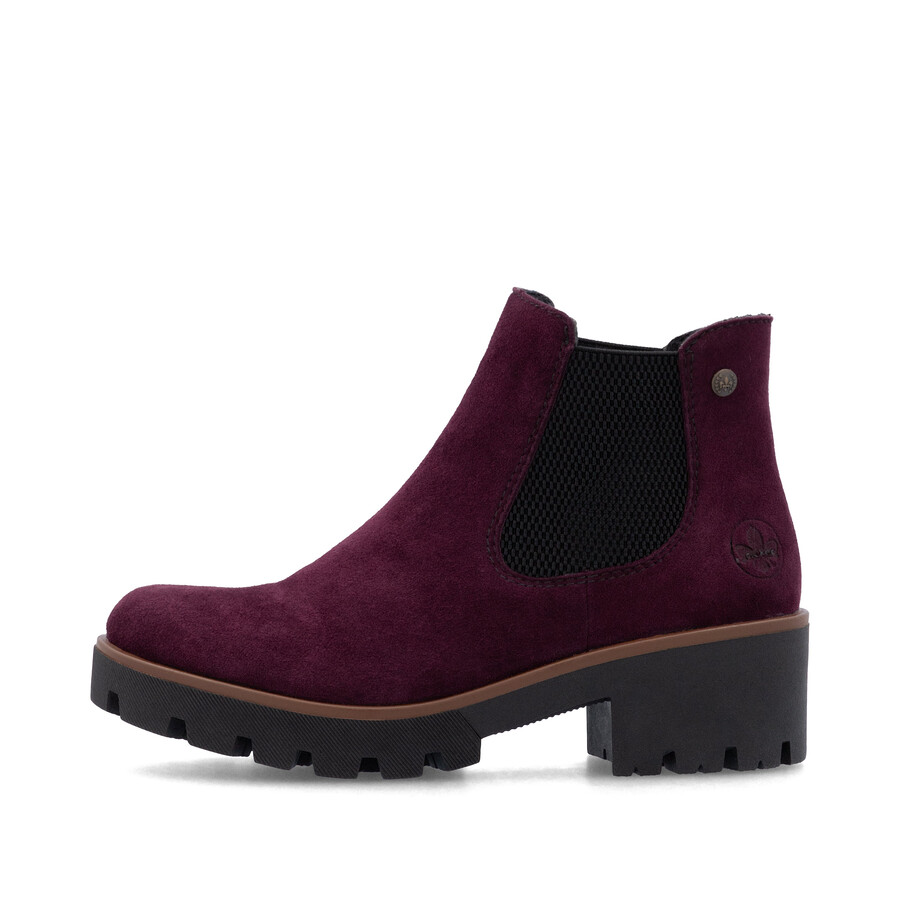 botas elásticas rojas para mujer rieker 79265-30