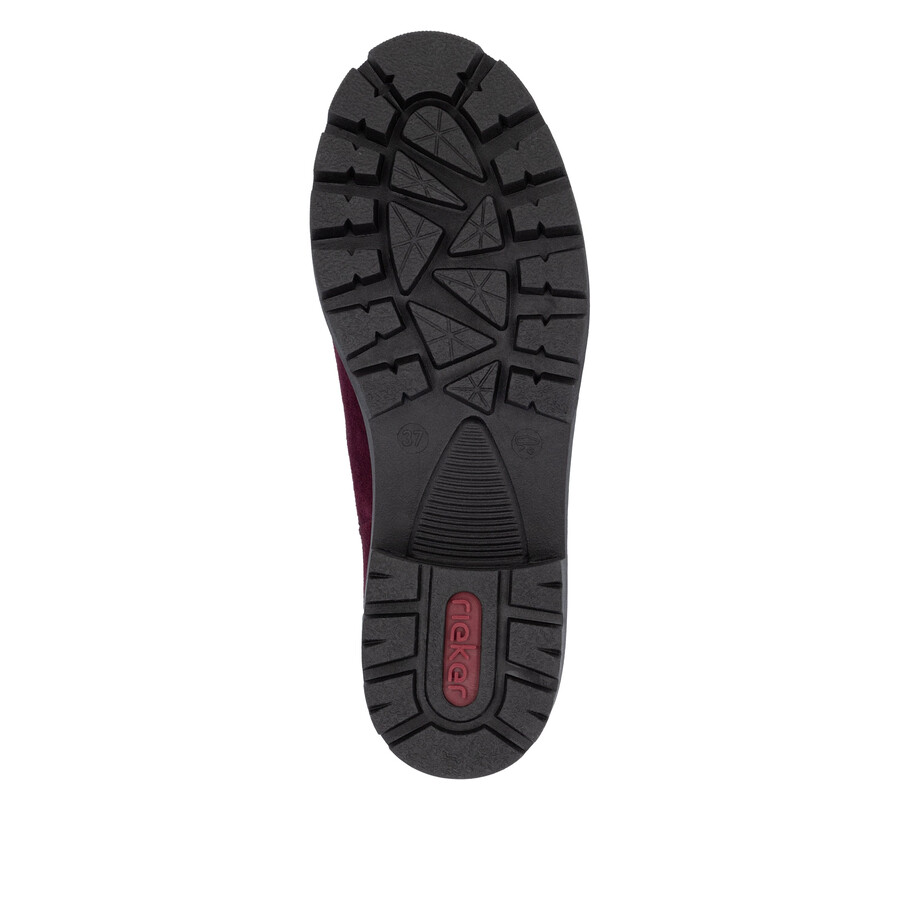botas elásticas rojas para mujer rieker 79265-30