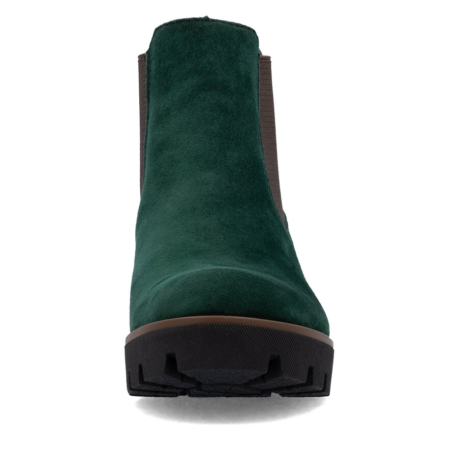 botas elásticas verdes para mujer rieker 79265-55