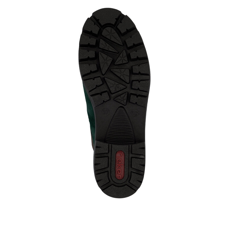 botas elásticas verdes para mujer rieker 79265-55