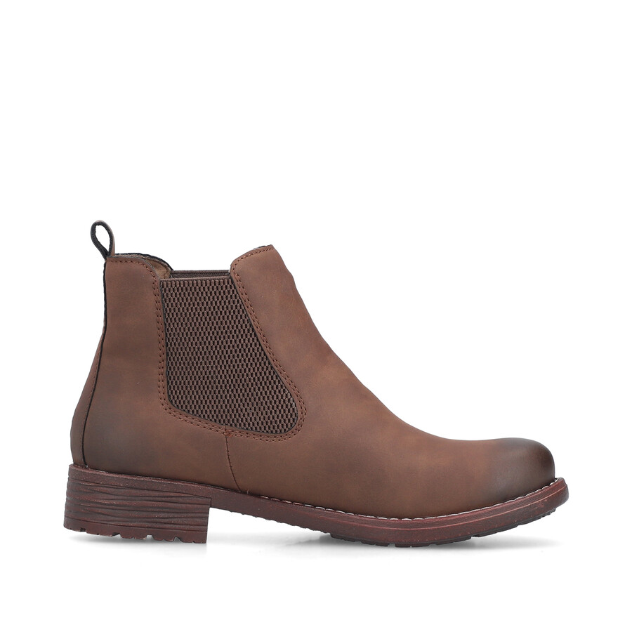 botas elásticas marrones para mujer rieker 79450-24