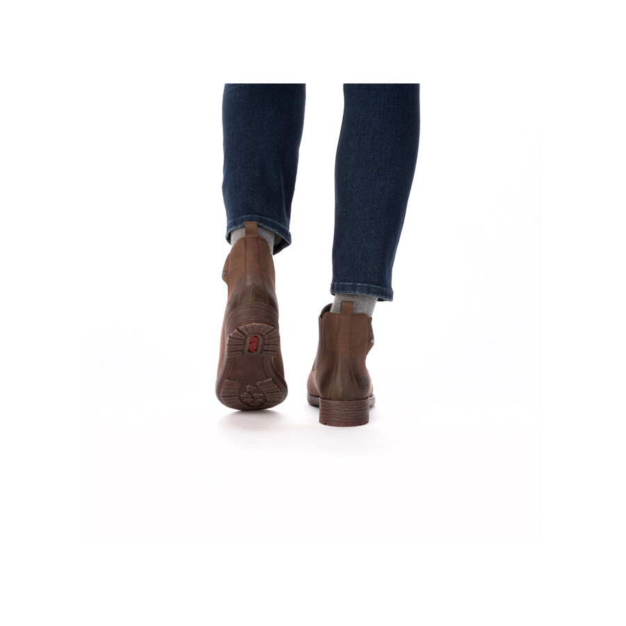 botas elásticas marrones para mujer rieker 79450-24
