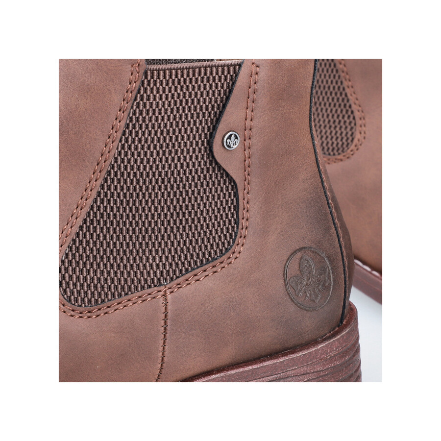 botas elásticas marrones para mujer rieker 79450-24