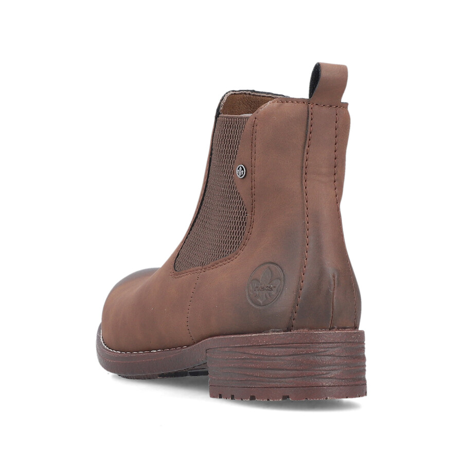 botas elásticas marrones para mujer rieker 79450-24