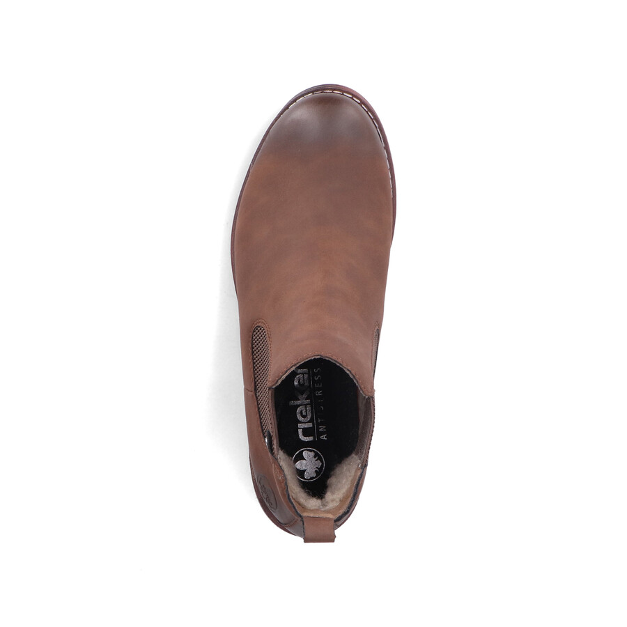 botas elásticas marrones para mujer rieker 79450-24