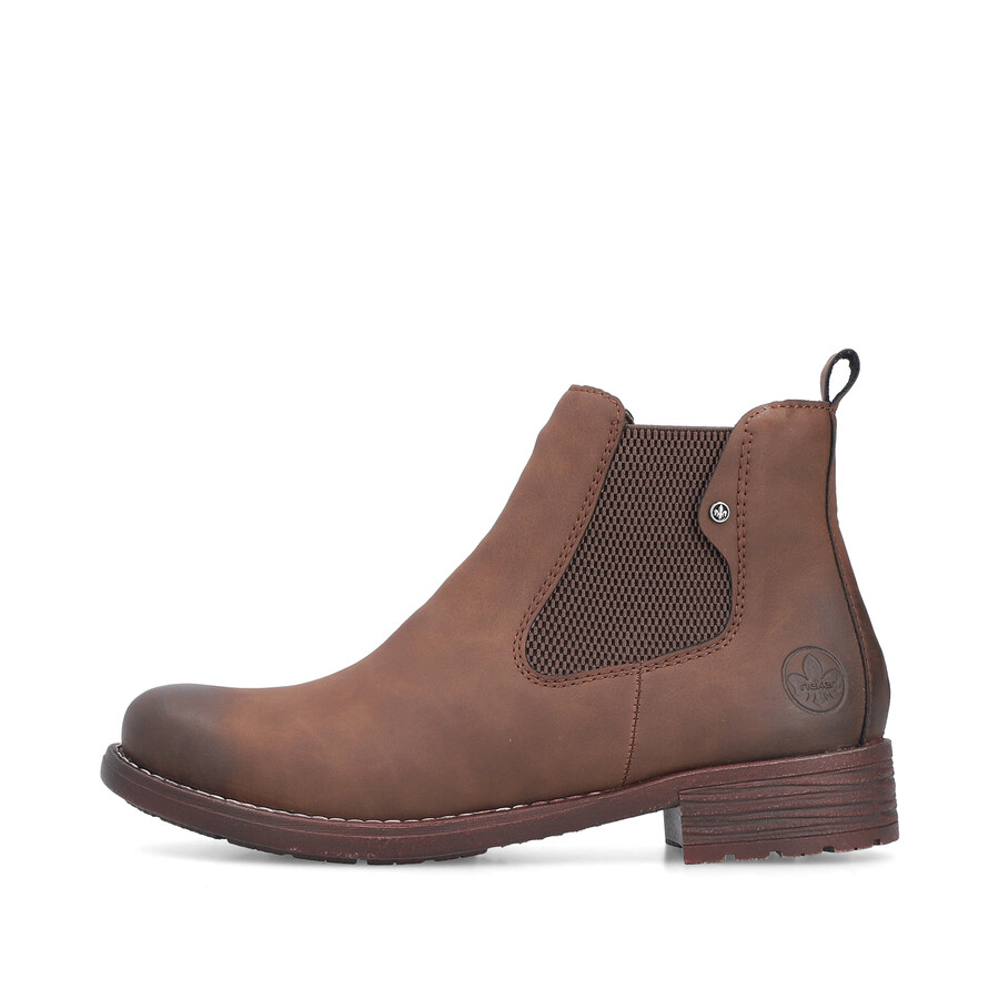 botas elásticas marrones para mujer rieker 79450-24