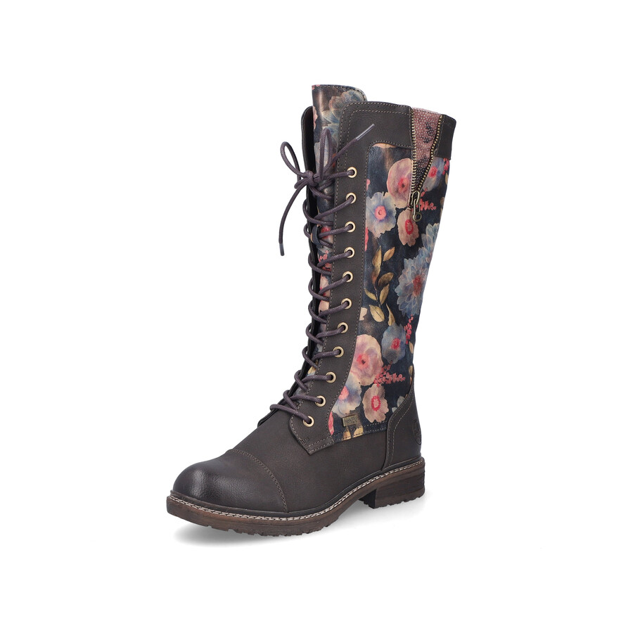 botas con múltiples cremalleras para mujer rieker 94731-91