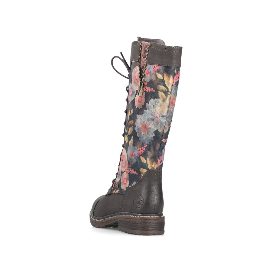 botas con múltiples cremalleras para mujer rieker 94731-91