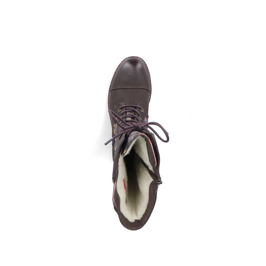 botas con múltiples cremalleras para mujer rieker 94731-91