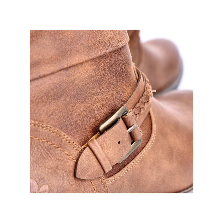 botas marrones con cremallera para mujer rieker 98860-22