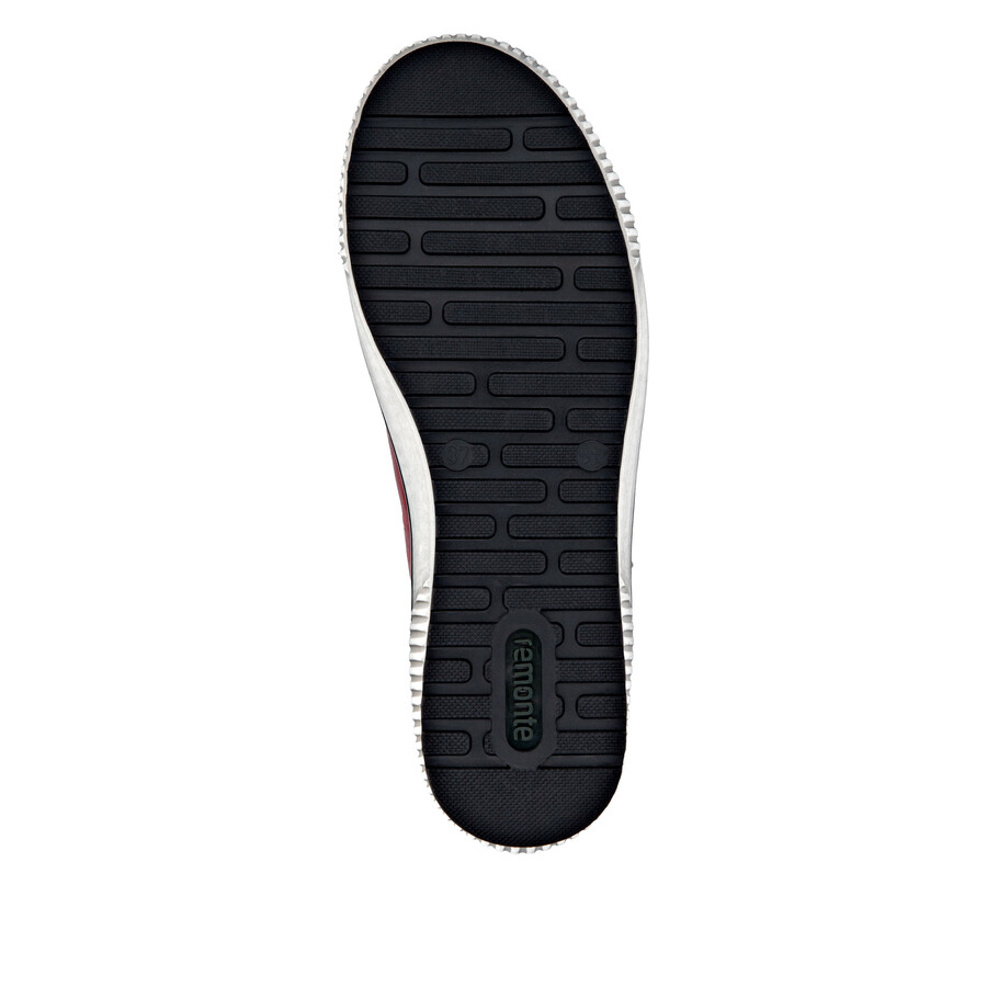 botas rojas con cremallera para mujer remonte d0772-36