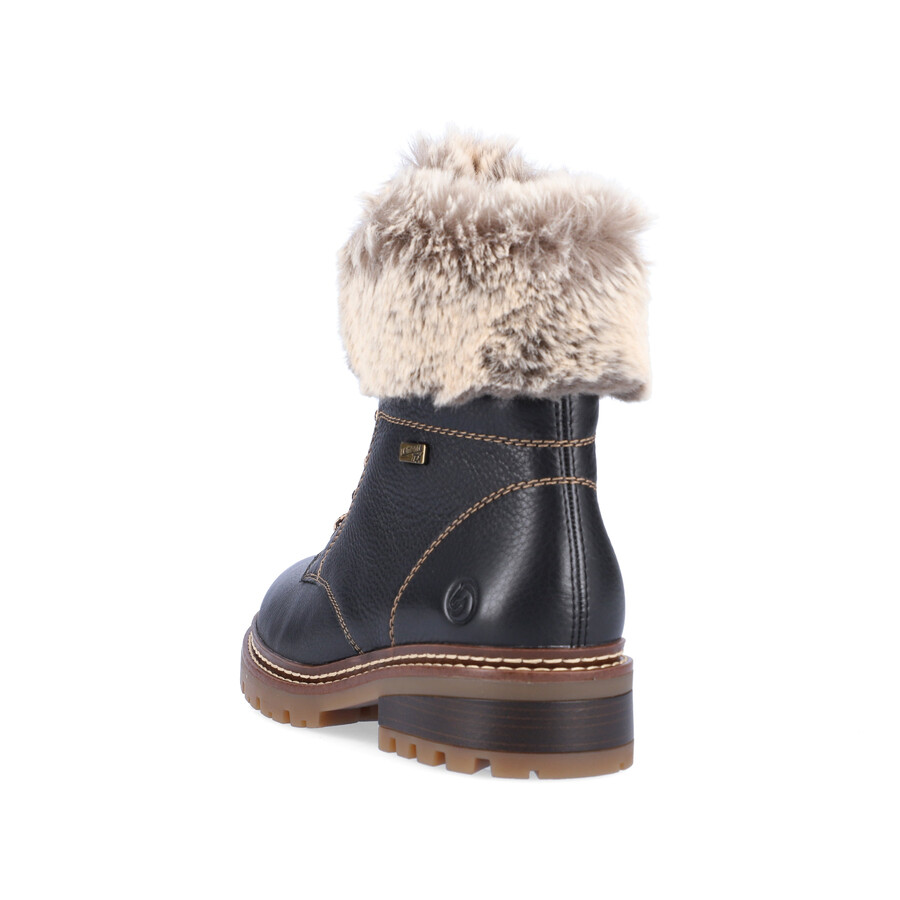 botas negras con cremallera para mujer remonte d0b74-01