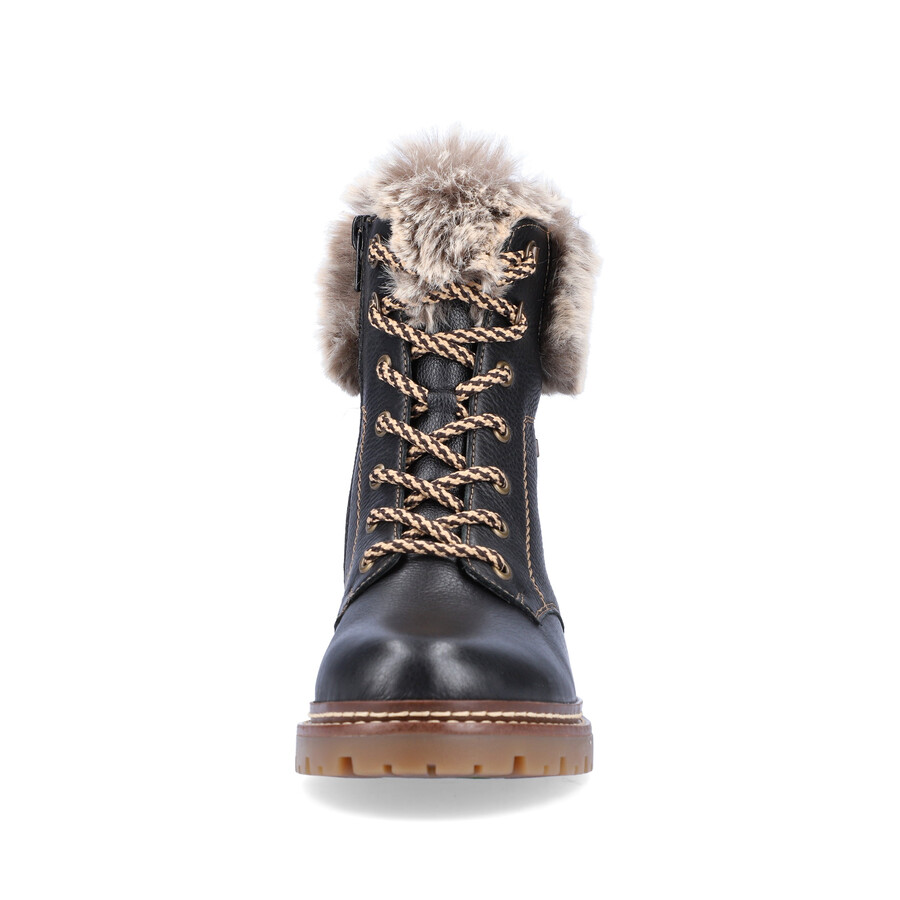 botas negras con cremallera para mujer remonte d0b74-01