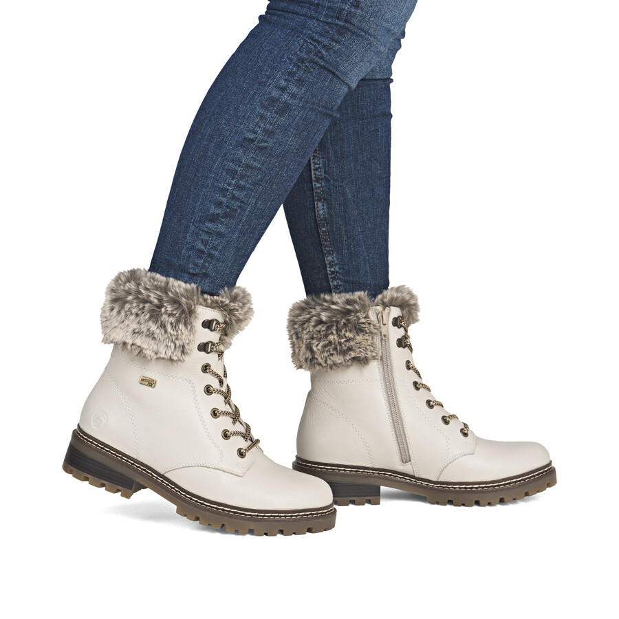 botas blancas con cremallera para mujer remonte d0b74-80