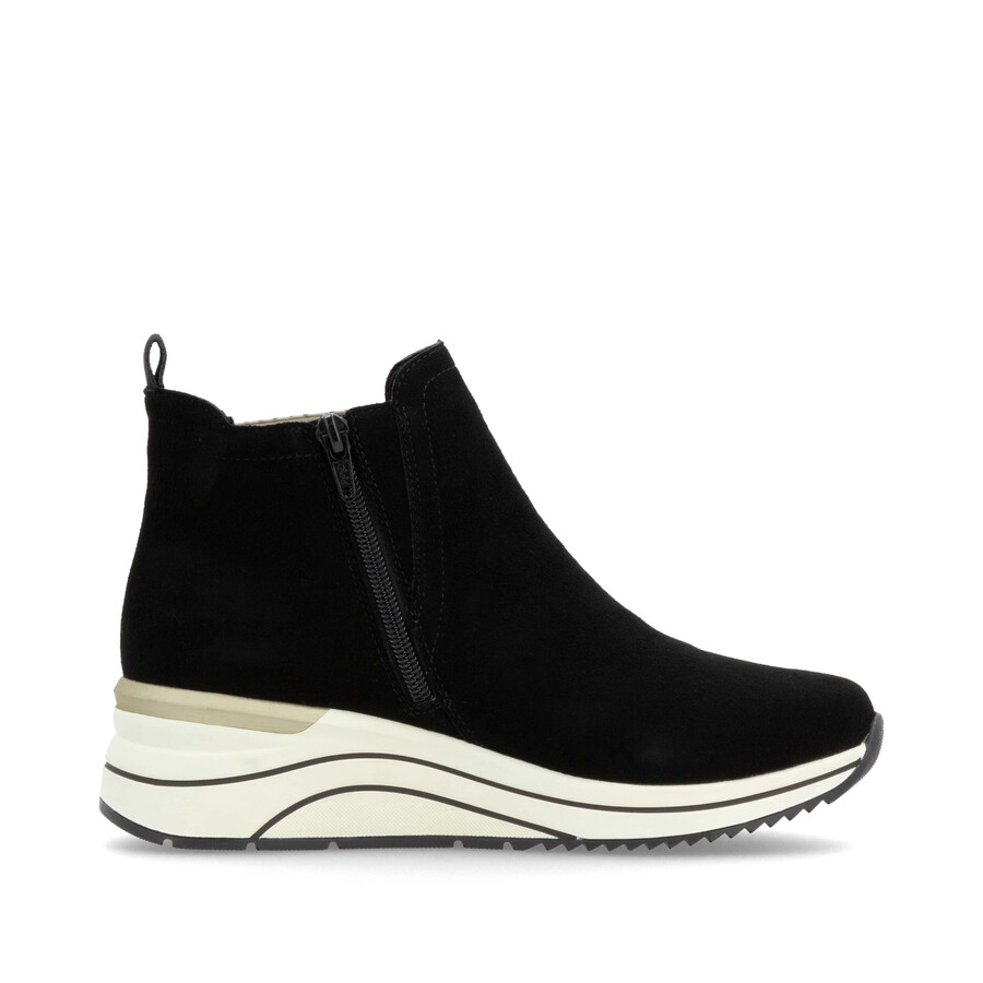 botas negras con cremallera para mujer remonte d0t75-03