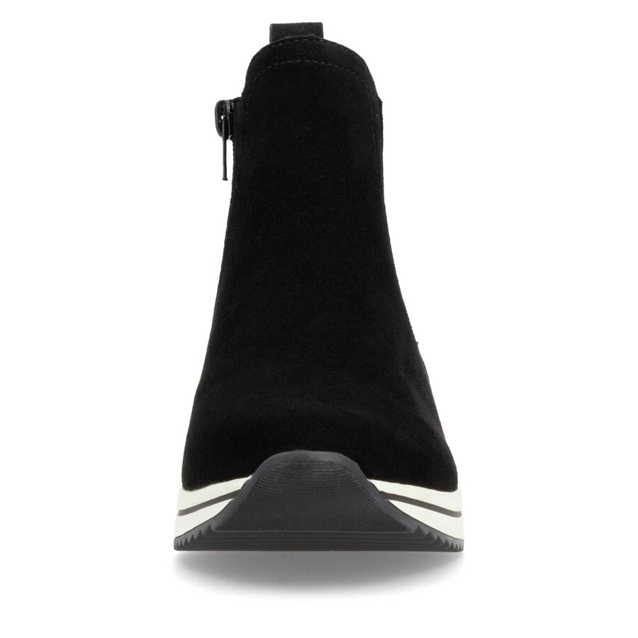 botas negras con cremallera para mujer remonte d0t75-03