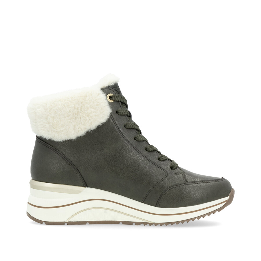 botas verdes con cremallera para mujer remonte d0t77-52