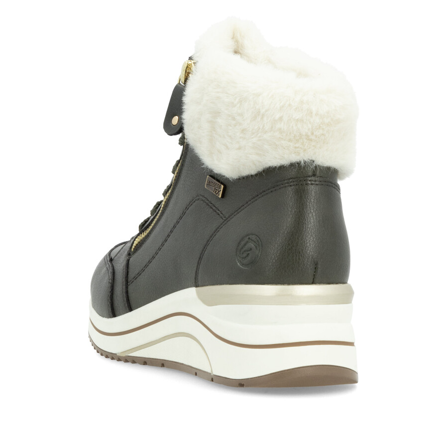 botas verdes con cremallera para mujer remonte d0t77-52