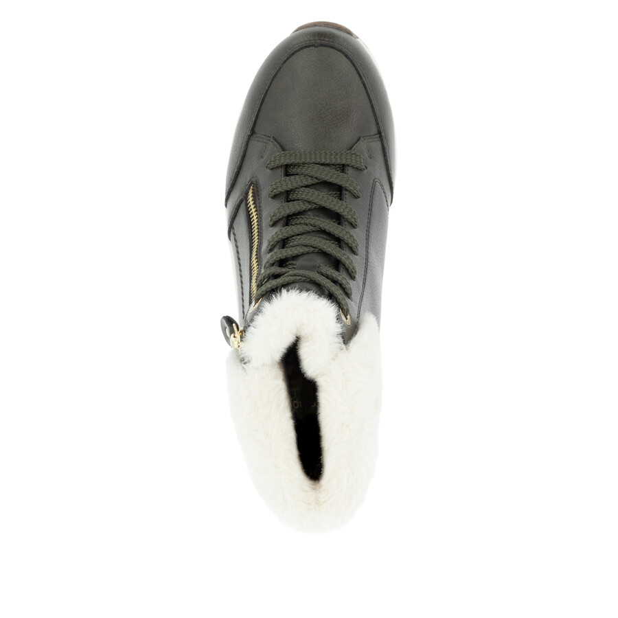 botas verdes con cremallera para mujer remonte d0t77-52